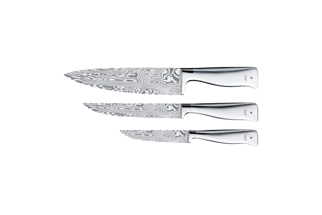 Набор ножей WMF Grand Gourmet Damasteel 3 предмета 11/17/20 см