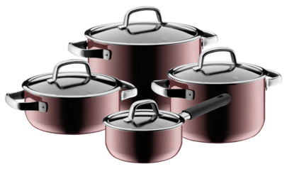 Набор кастрюль 4 предмета WMF Fusiontec Rose Quartz