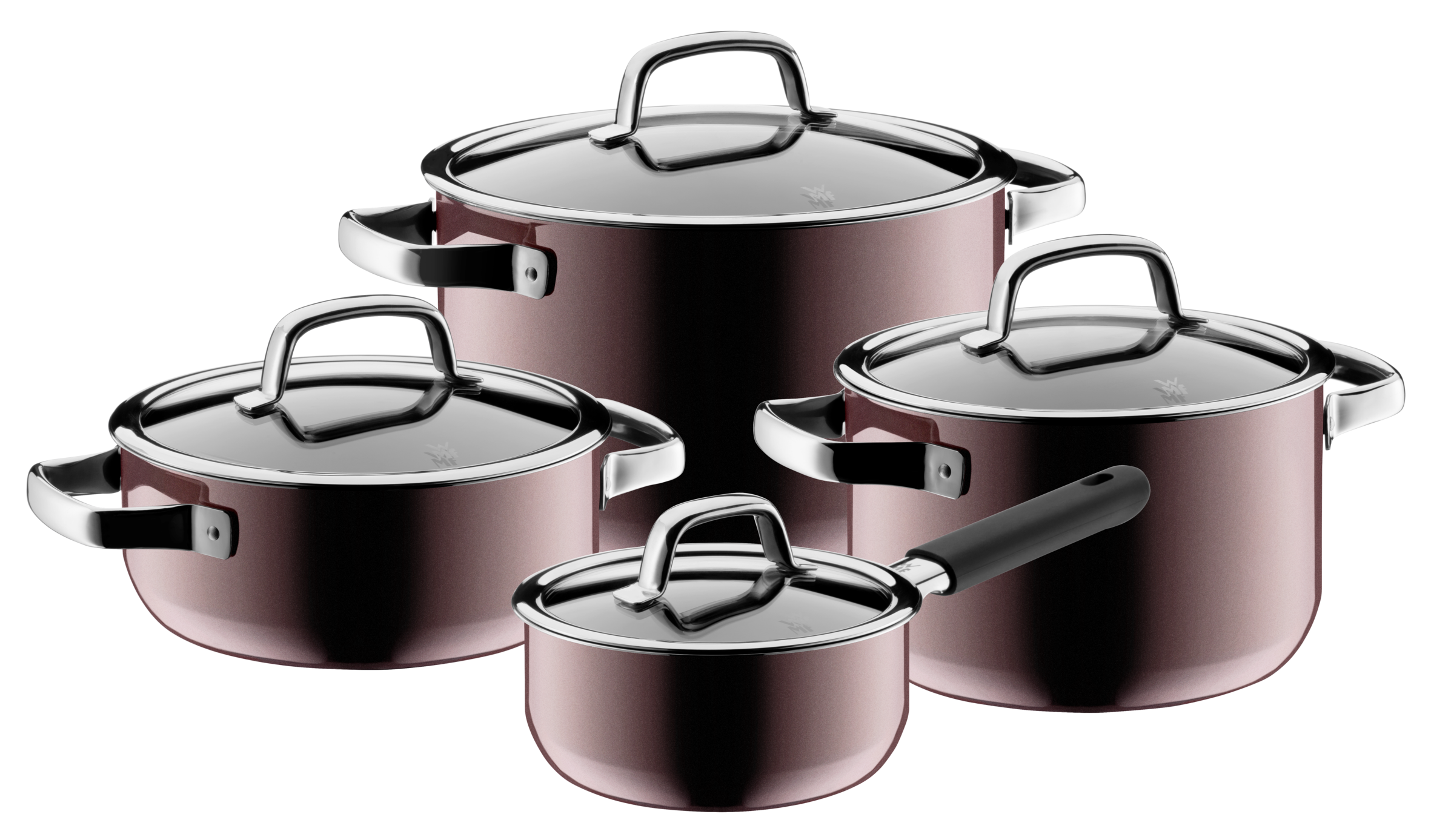 Набор кастрюль WMF Fusiontec Rose Quartz 4 предмета 16/20/20/24 см