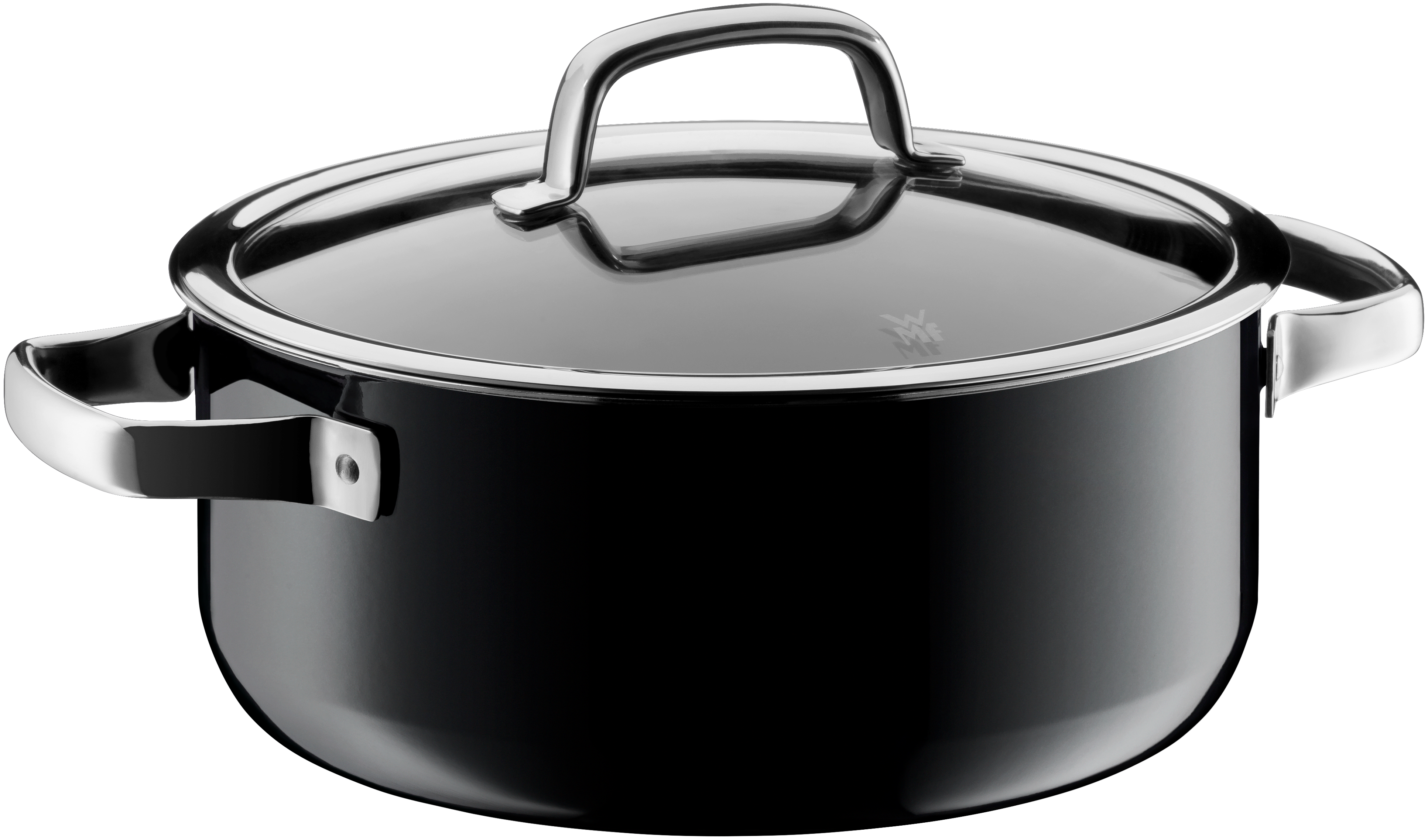 Низкая кастрюля WMF Black Fusiontec  24 см фото