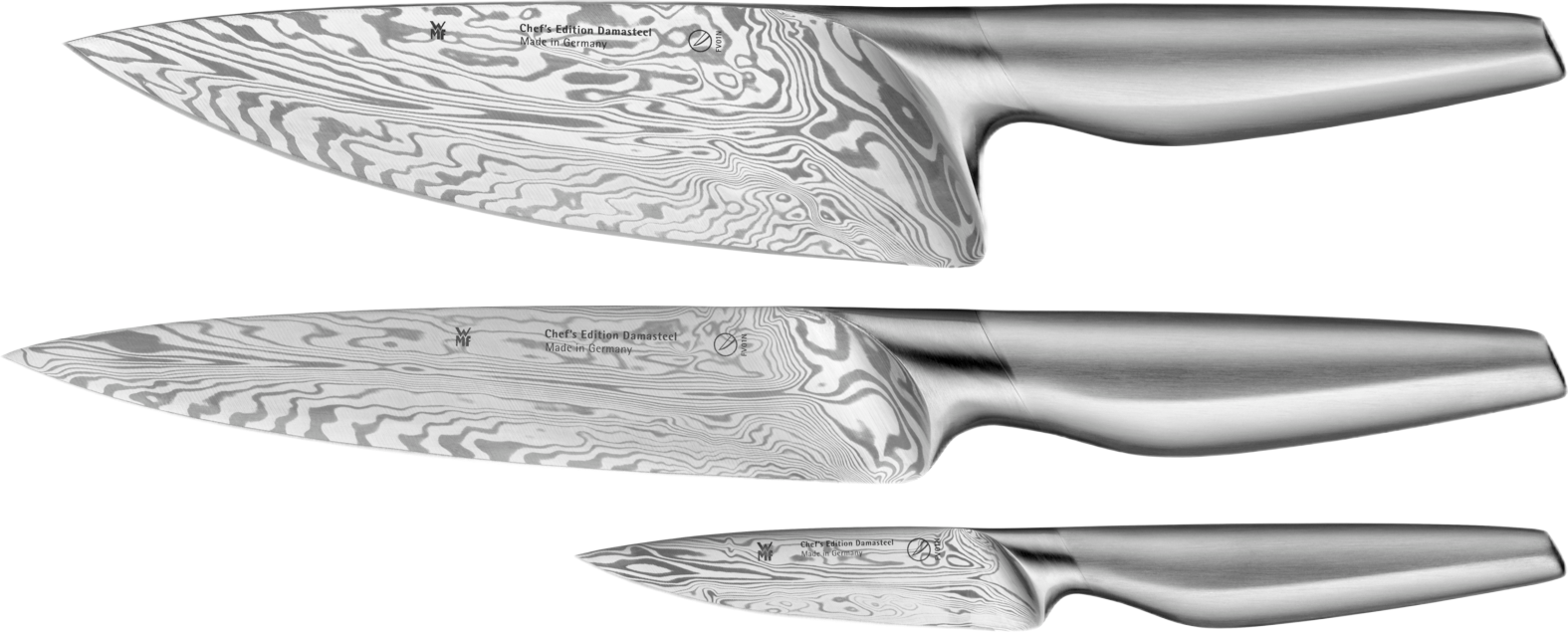 Набор ножей WMF Chef'S Edition Damasteel 3 предмета