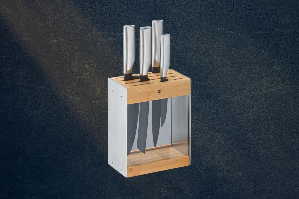 Набор ножей с подставкой WMF Ultimate Black 5 предметов