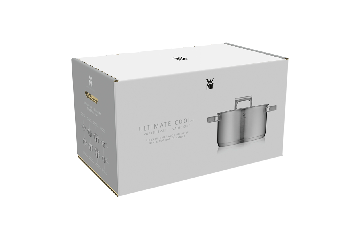 Низкая кастрюля с крышкой WMF Ultimate Cool 20 см