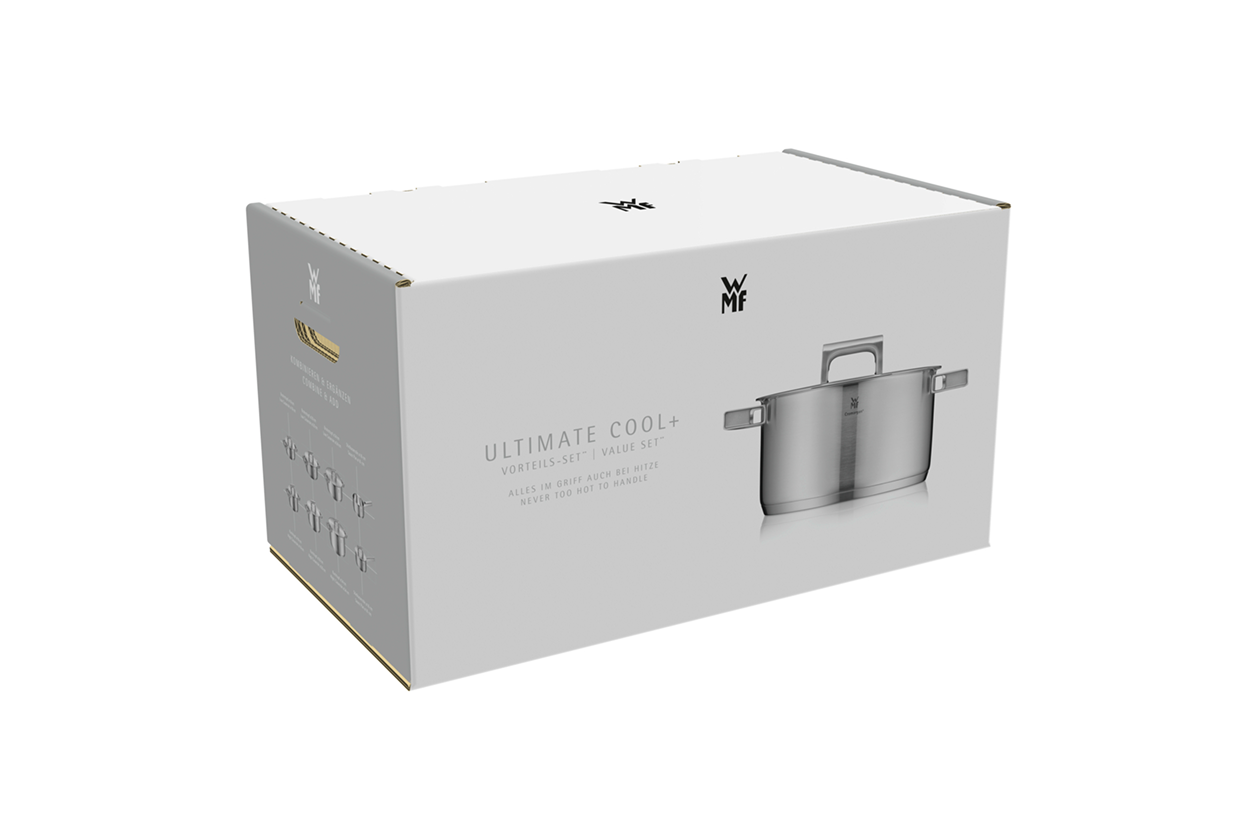 Низкая кастрюля с крышкой WMF Ultimate Cool 24 см