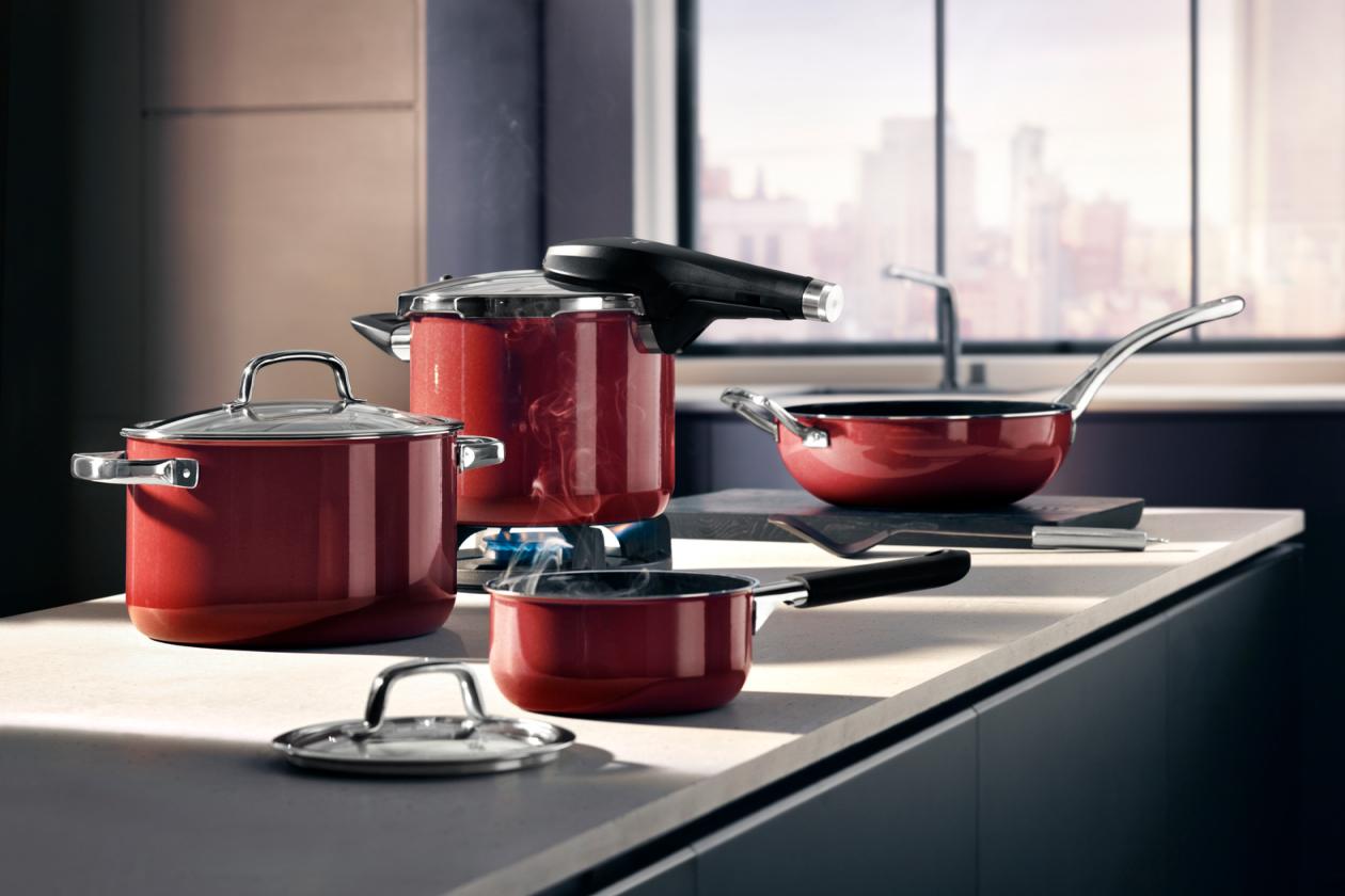 Набор посуды WMF Fusiontec Mineral Red 4 предмета