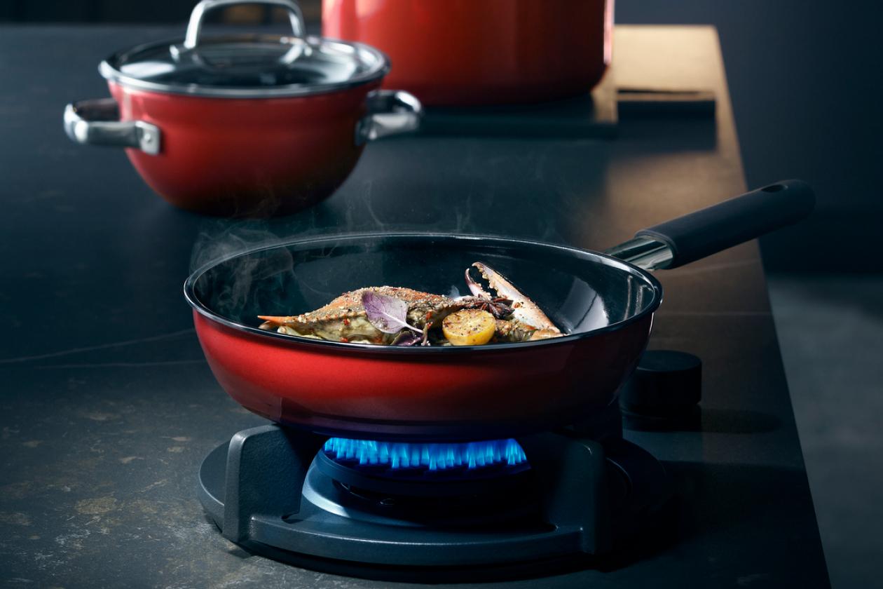 Сковорода WMF Fusiontec Mineral Red 28 см