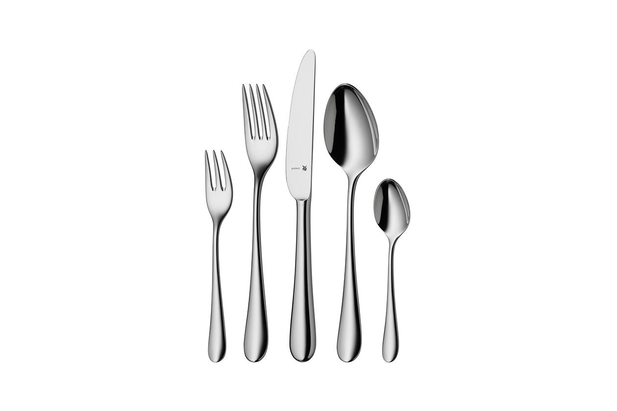 Набор посуды WMF Fusiontec Black 4 предмета+Набор столовых приборов Merit