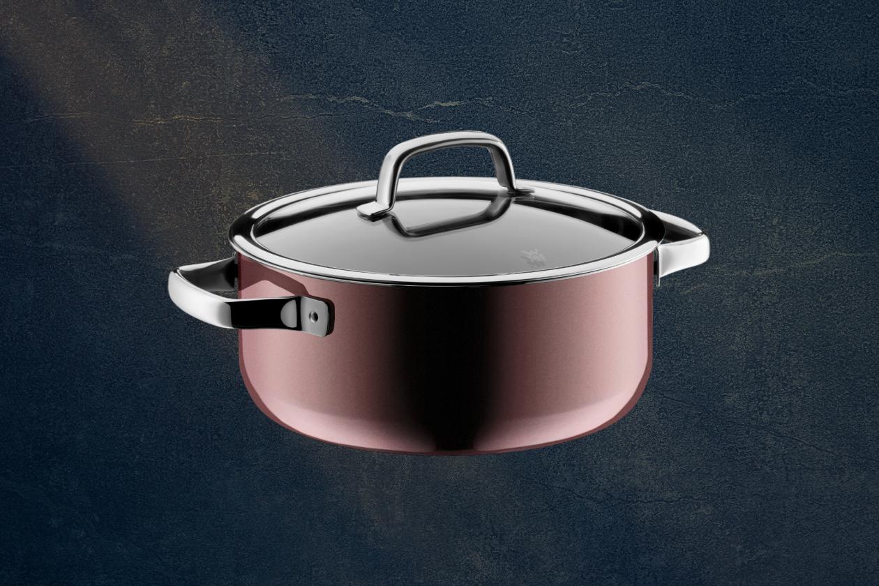 Низкая кастрюля WMF Fusiontec Rose Quartz  24 см