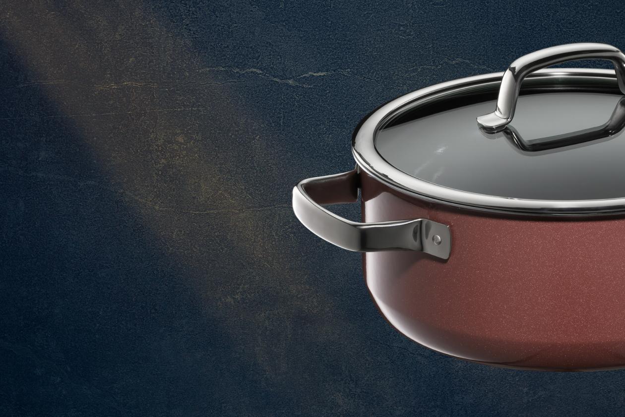 Низкая кастрюля WMF Fusiontec Rose Quartz  24 см