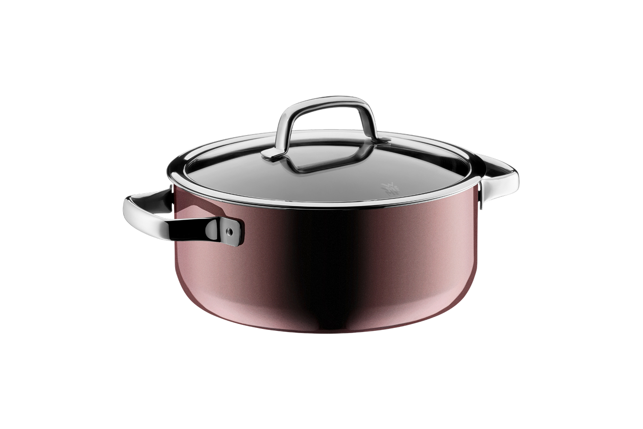 Низкая кастрюля WMF Fusiontec Rose Quartz  24 см