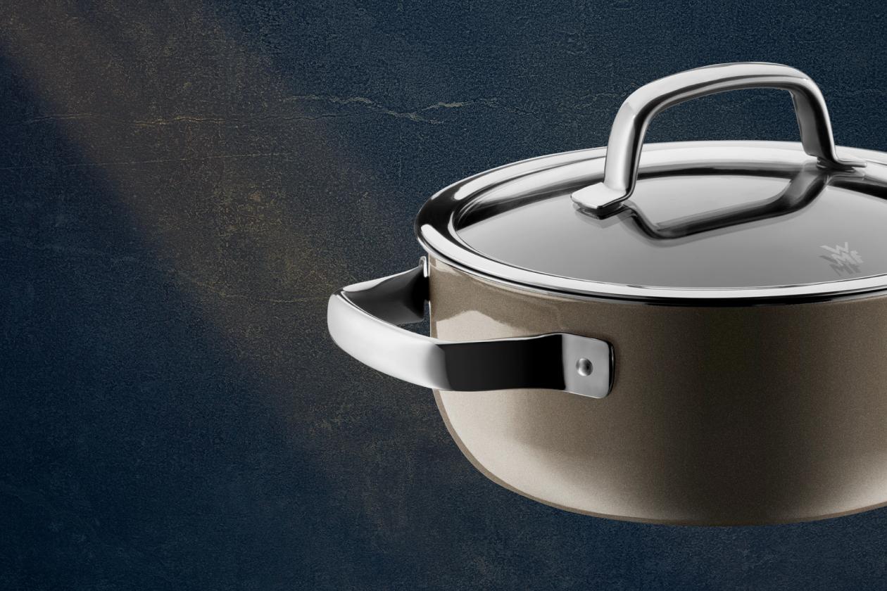 Низкая кастрюля WMF Fusiontec Dark Brass 20 см