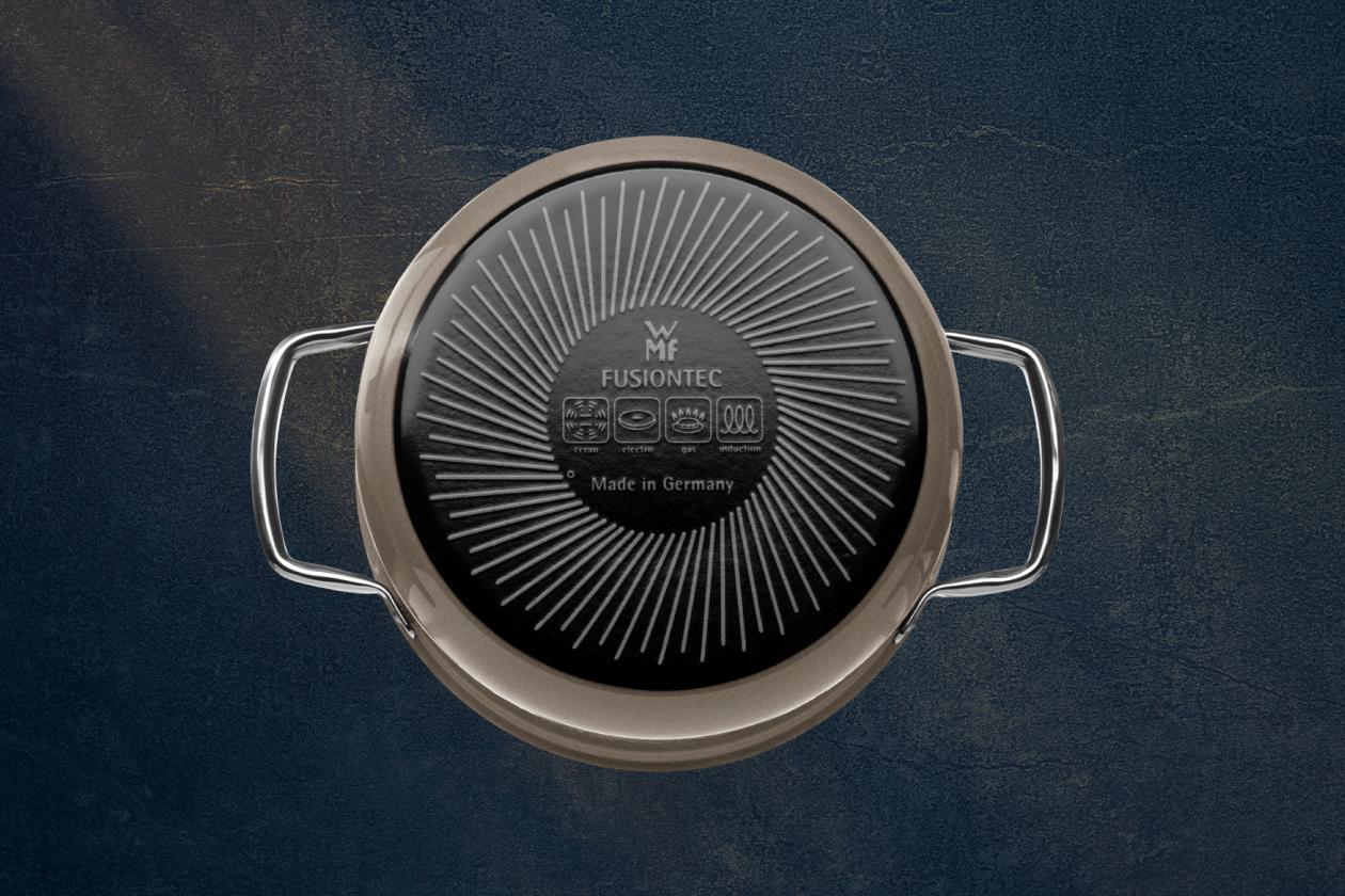 Низкая кастрюля WMF Fusiontec Dark Brass 20 см