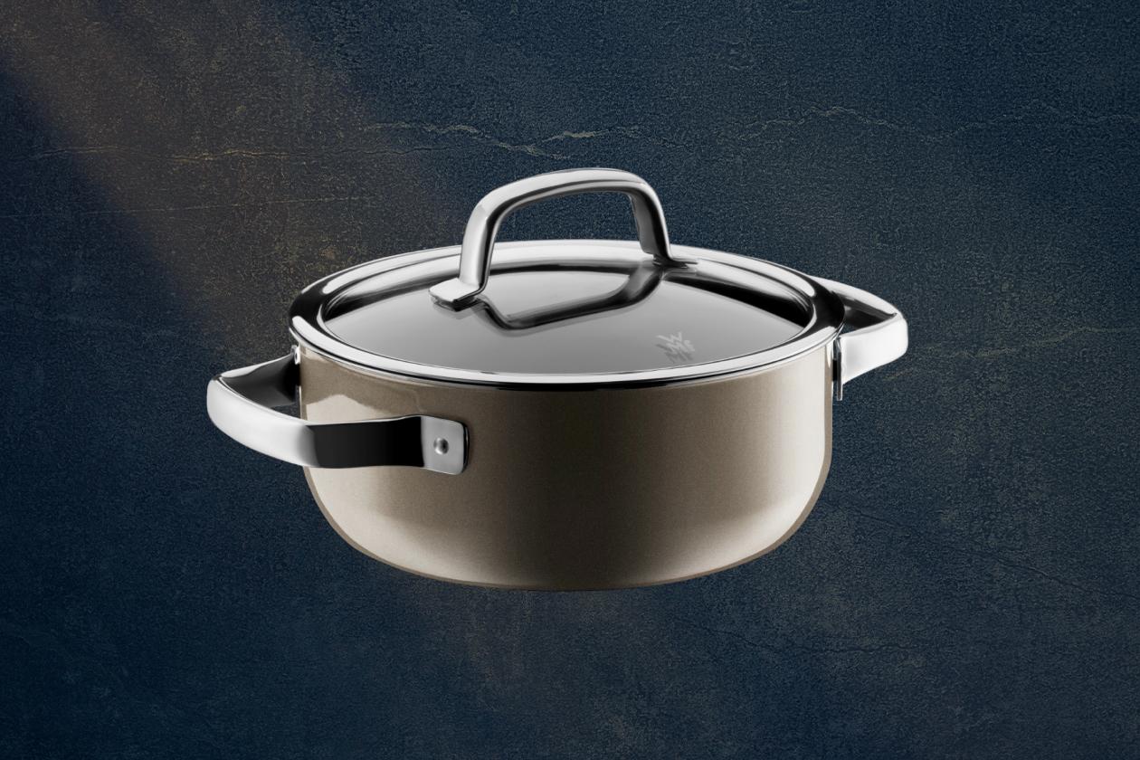 Низкая кастрюля WMF Fusiontec Dark Brass 24 см