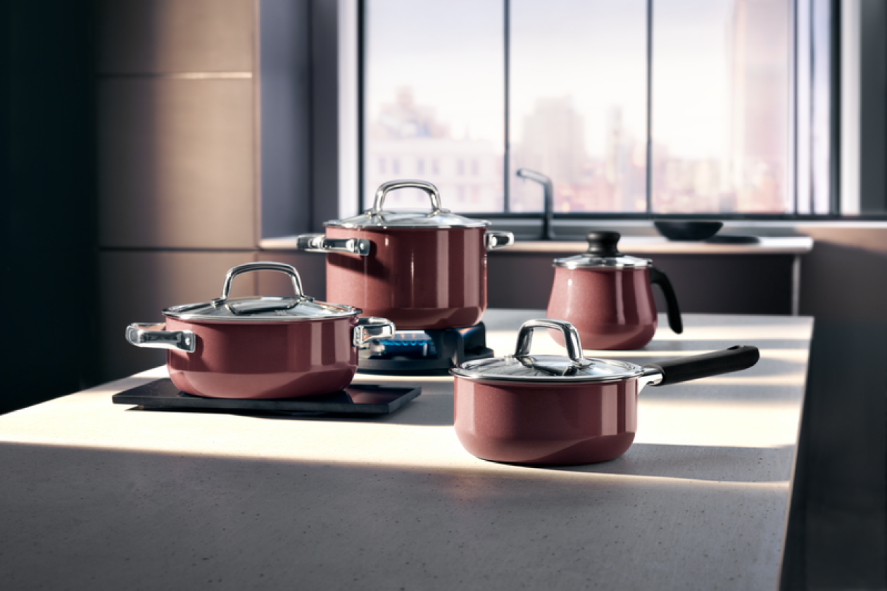 Набор кастрюль WMF Fusiontec Rose Quartz 4 предмета 16/20/20/24 см