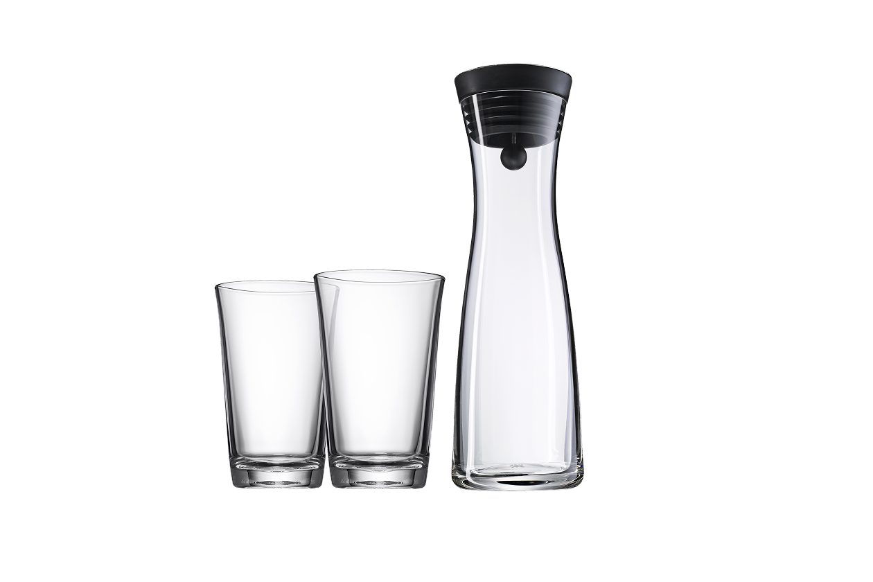 Графин для воды, 2 стакана WMF Basic 3 предмета 1 л