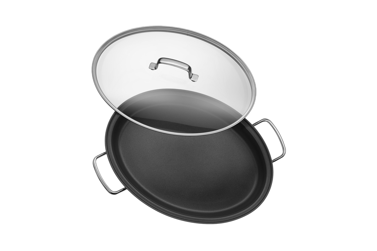 Сковорода для рыбы с крышкой WMF Spezial Geschirr 38x26 см