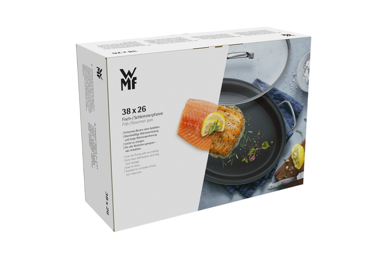 Сковорода для рыбы с крышкой WMF Spezial Geschirr 38x26 см