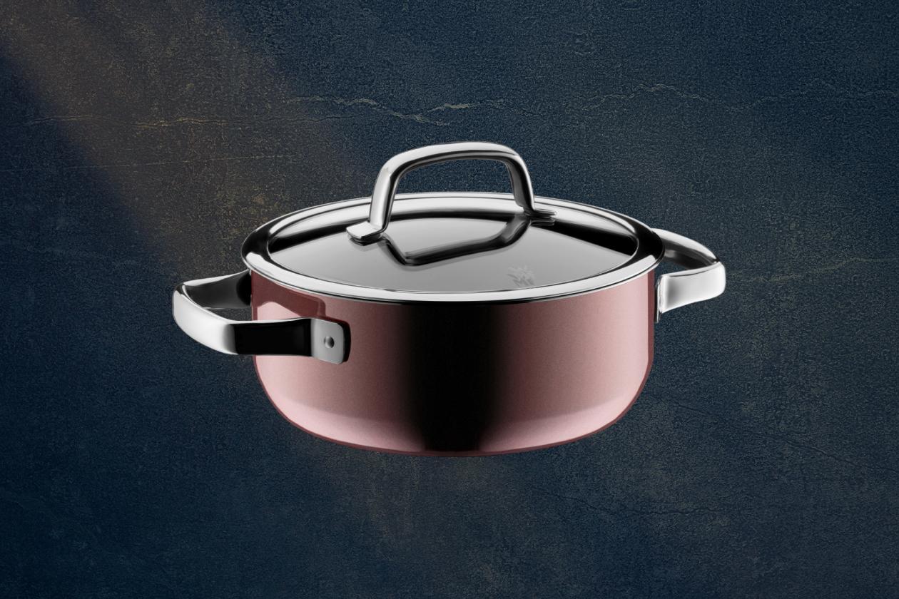 Низкая кастрюля WMF Fusiontec Rose Quartz 20 см