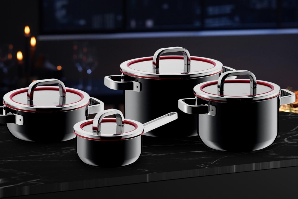 Набор кастрюль WMF Fusiontec Functional Black 4 предмета 16/20/20/24 см