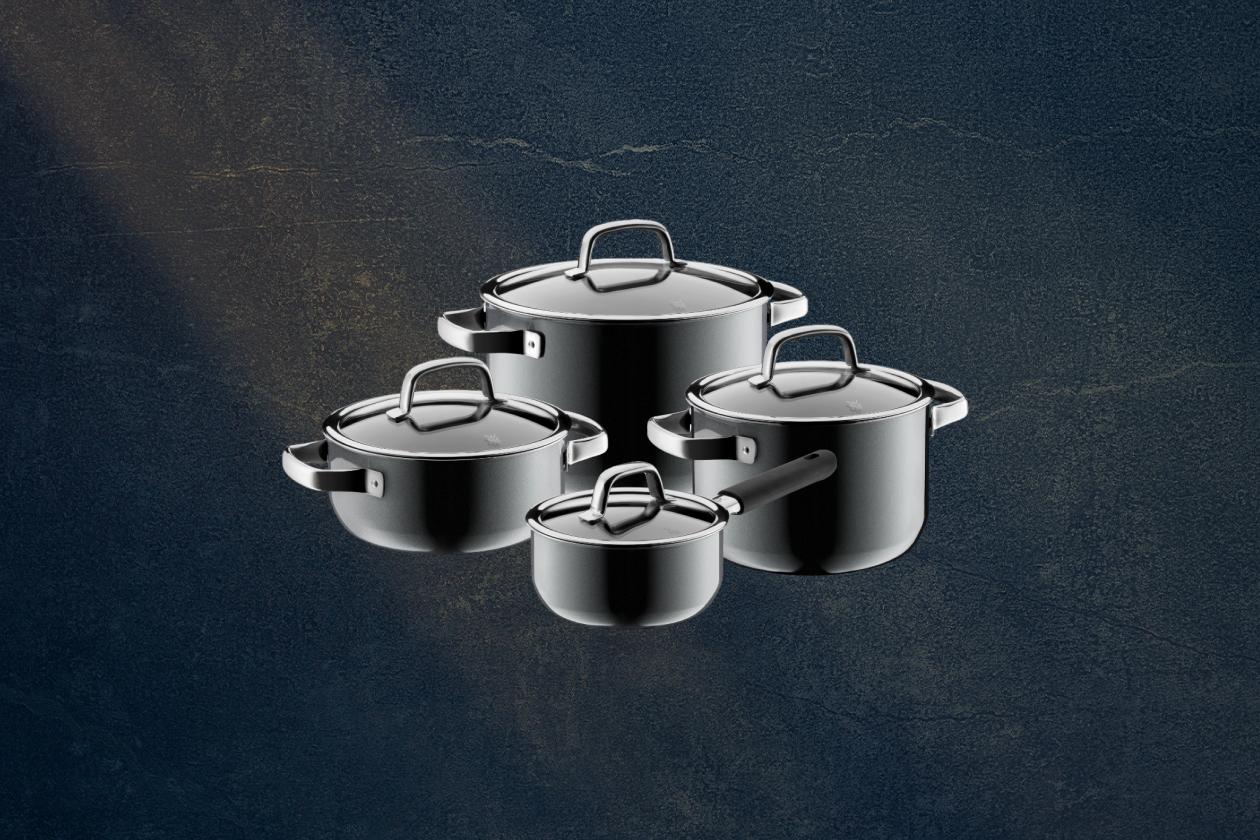 Набор кастрюль WMF Fusiontec Mineral Platinum 4 предмета 16/20/20/24 см