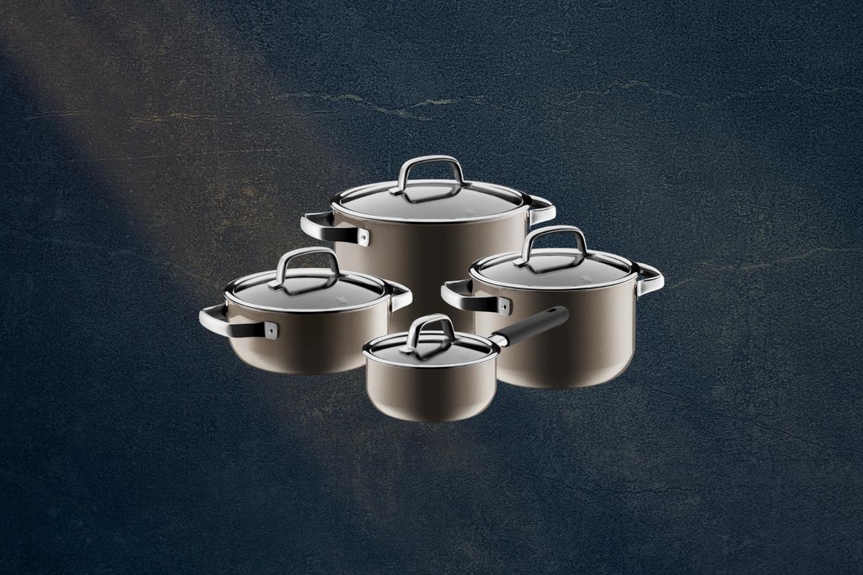 Набор посуды WMF Fusiontec Mineral Dark Brass 4 предмета