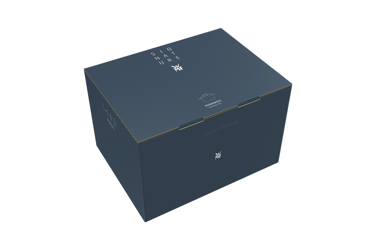 Низкая кастрюля с крышкой WMF Fusiontec Compact Black 18 см