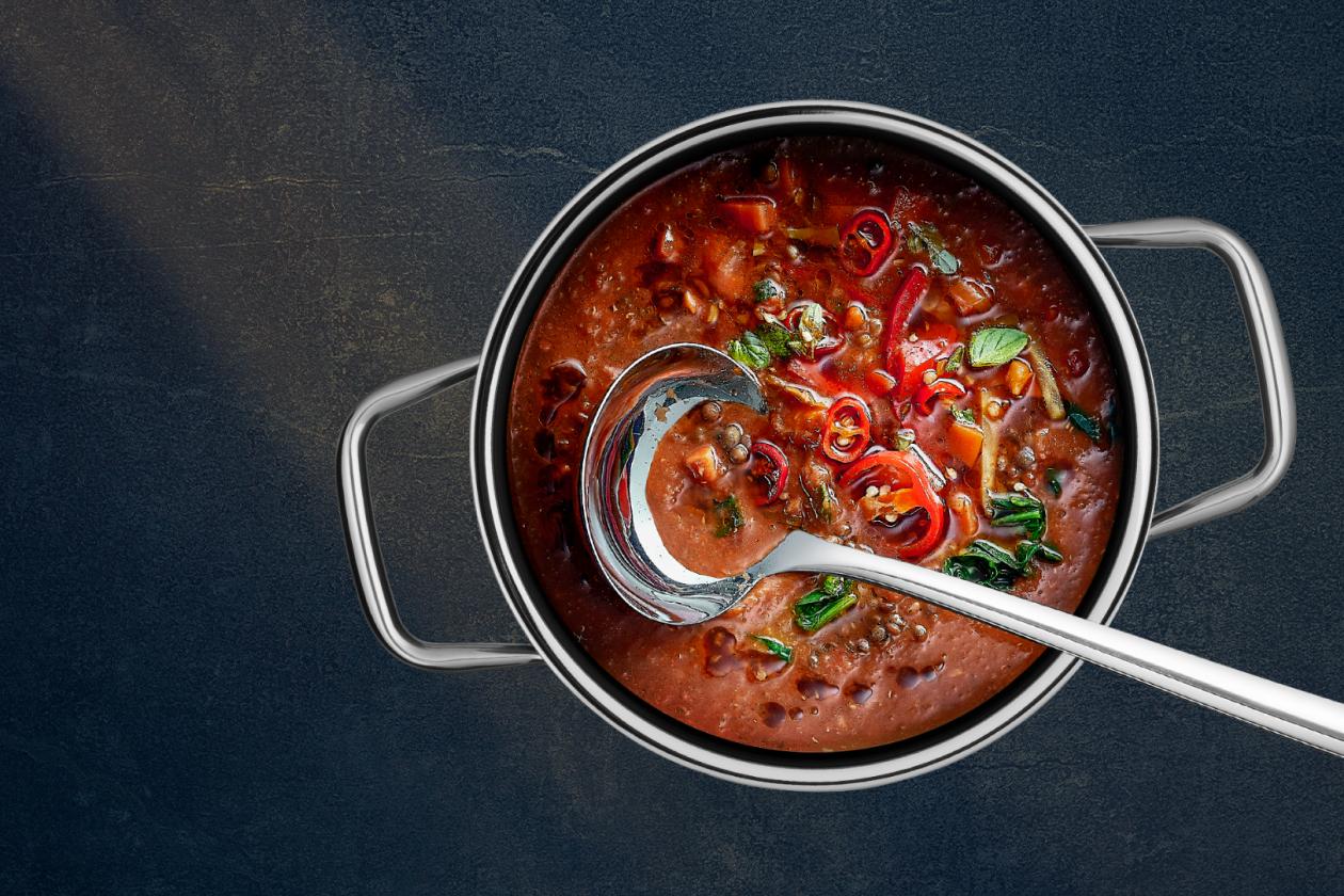 Низкая кастрюля с крышкой WMF Fusiontec Compact Black 18 см