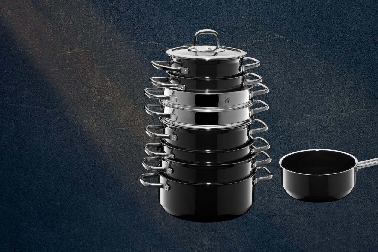 Кастрюля с крышкой WMF Fusiontec Compact Black 24 см