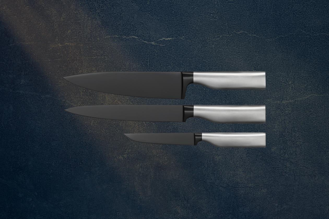 Набор ножей WMF Ultimate Black 3 предмета