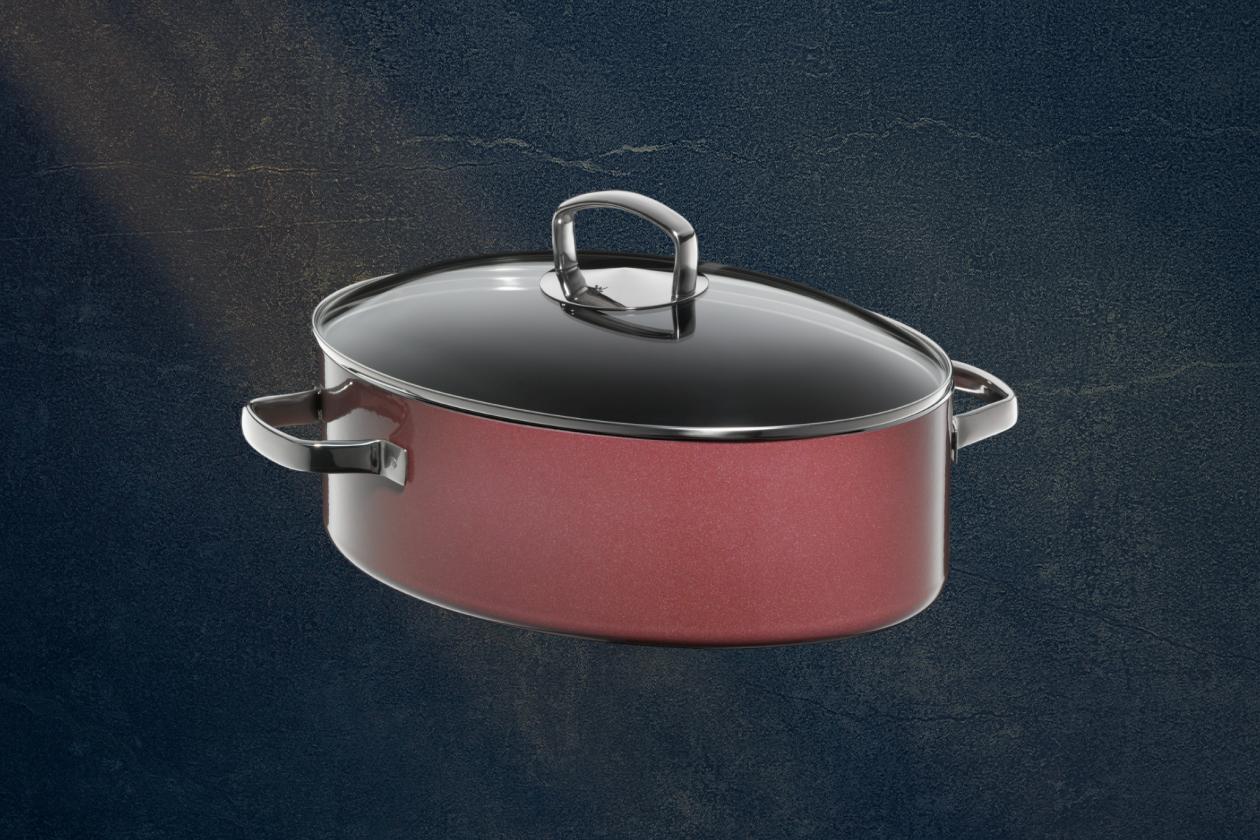 Овальная жаровня WMF Fusinotec Rose Quartz 36 см.