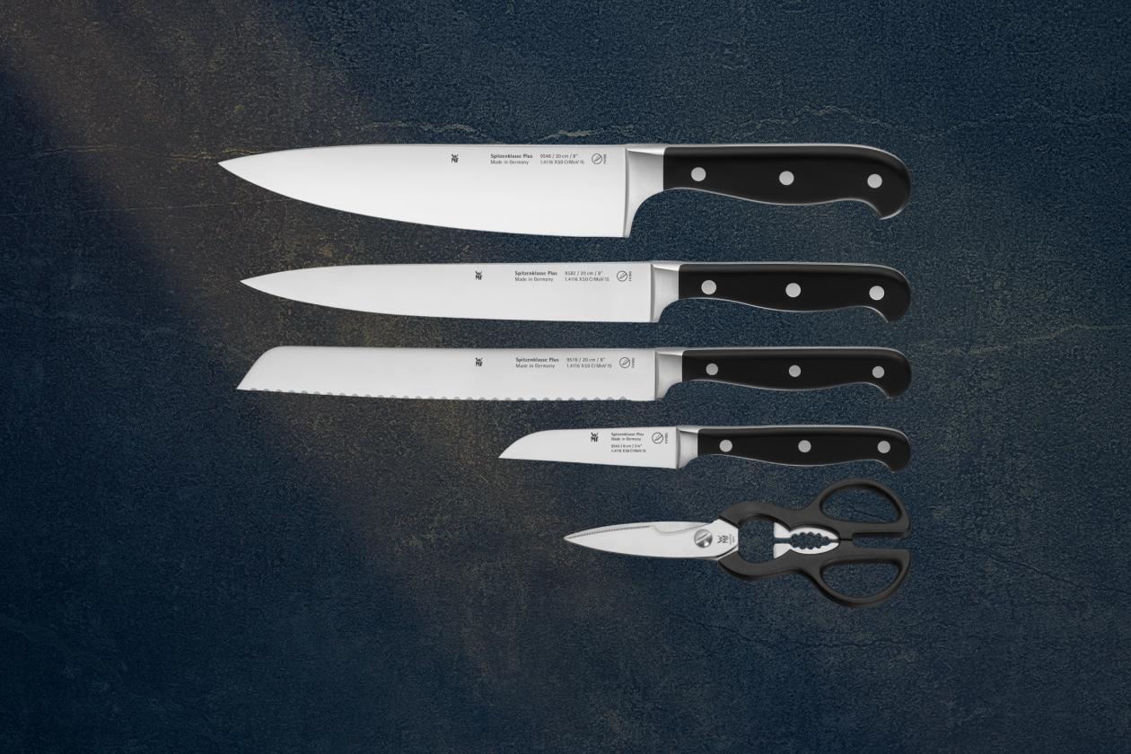 Набор ножей WMF Spitzenklasse Plus с подставкой FlexTec, 6 предметов