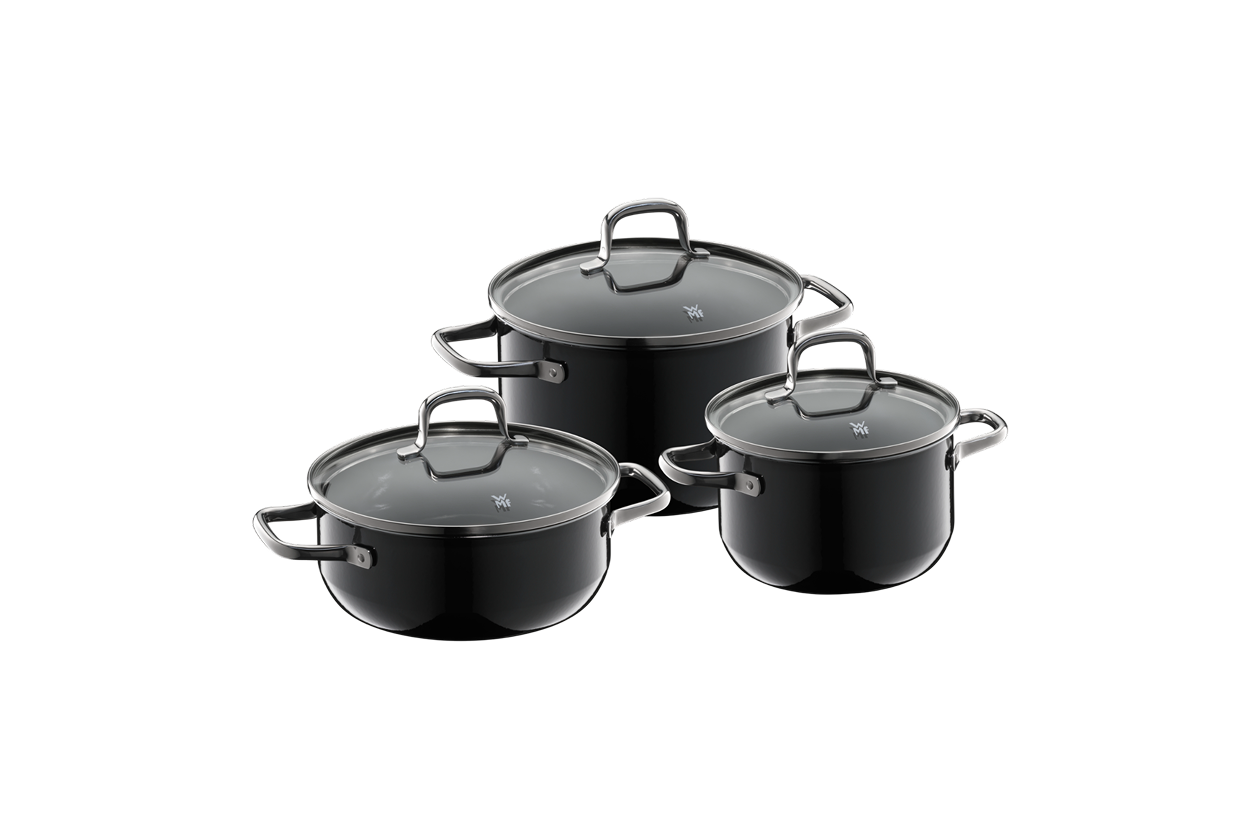 Набор посуды WMF Fusiontec Essential Black, 3 предмета